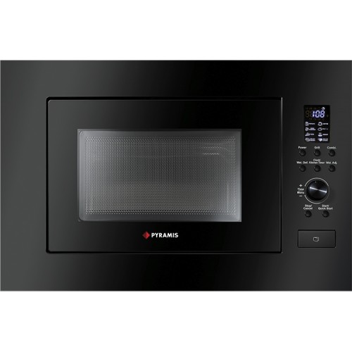 Εντοιχιζόμενος Φούρνος Μικροκυμάτων Pyramis 30 Black